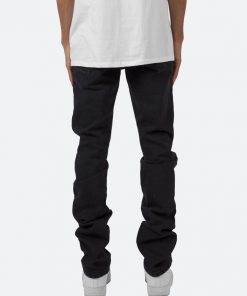 Mnml D184 Skeleton Straight Denim - Black/White