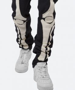 Mnml D184 Skeleton Straight Denim - Black/White
