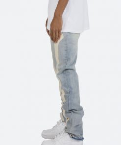 Mnml D184 Skeleton Straight Denim - Blue/White