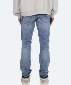 Mnml D197 Poem Straight Denim - Blue/White