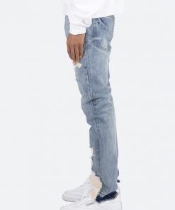 Mnml D198 War Straight Denim - Blue/White 13 Mnml D198 War Straight Denim - Blue/White