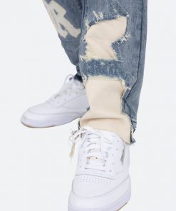 Mnml D198 War Straight Denim - Blue/White 15 Mnml D198 War Straight Denim - Blue/White