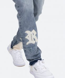 Mnml D198 War Straight Denim - Blue/White 16 Mnml D198 War Straight Denim - Blue/White