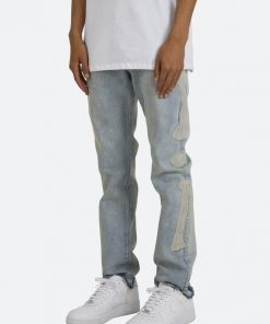 Mnml D199 Skeleton Straight Denim - Blue/White