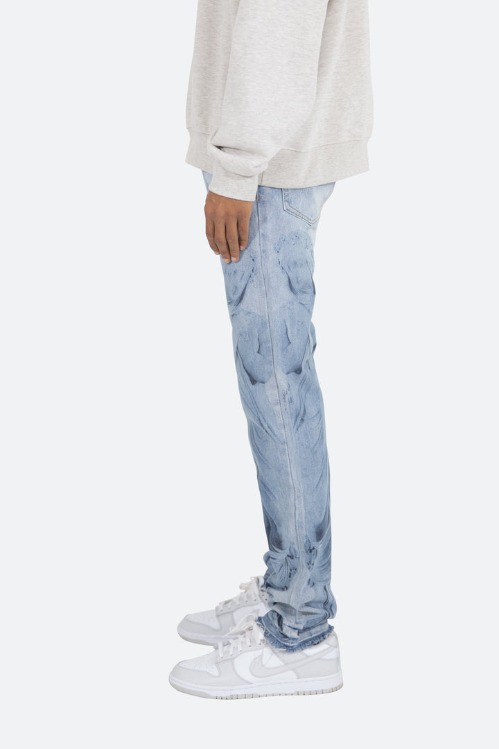 Mnml D206 Overlay Straight Denim - Blue 4 Mnml D206 Overlay Straight Denim - Blue