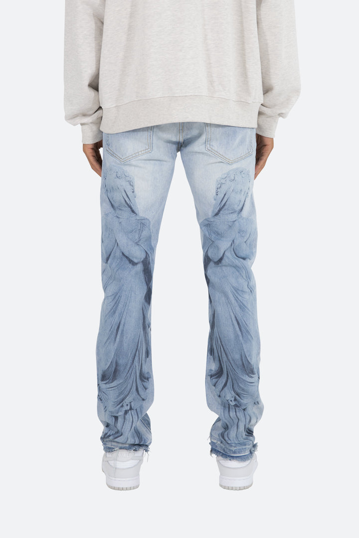 Mnml D206 Overlay Straight Denim - Blue 5 Mnml D206 Overlay Straight Denim - Blue