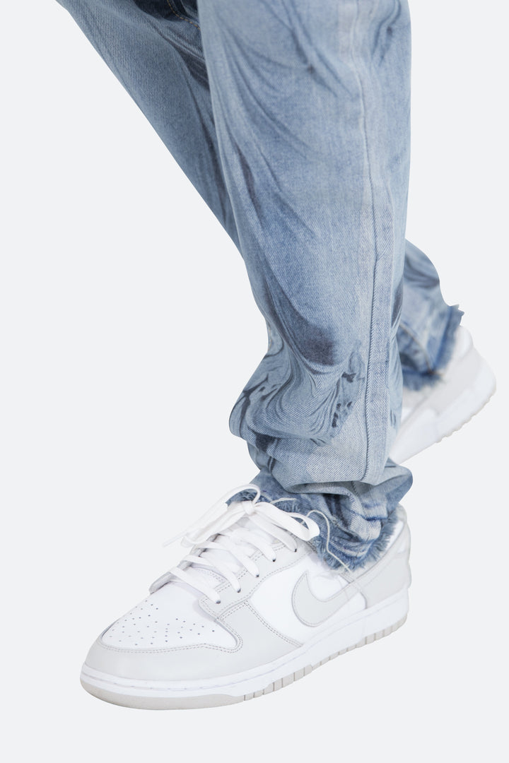 Mnml D206 Overlay Straight Denim - Blue 8 Mnml D206 Overlay Straight Denim - Blue