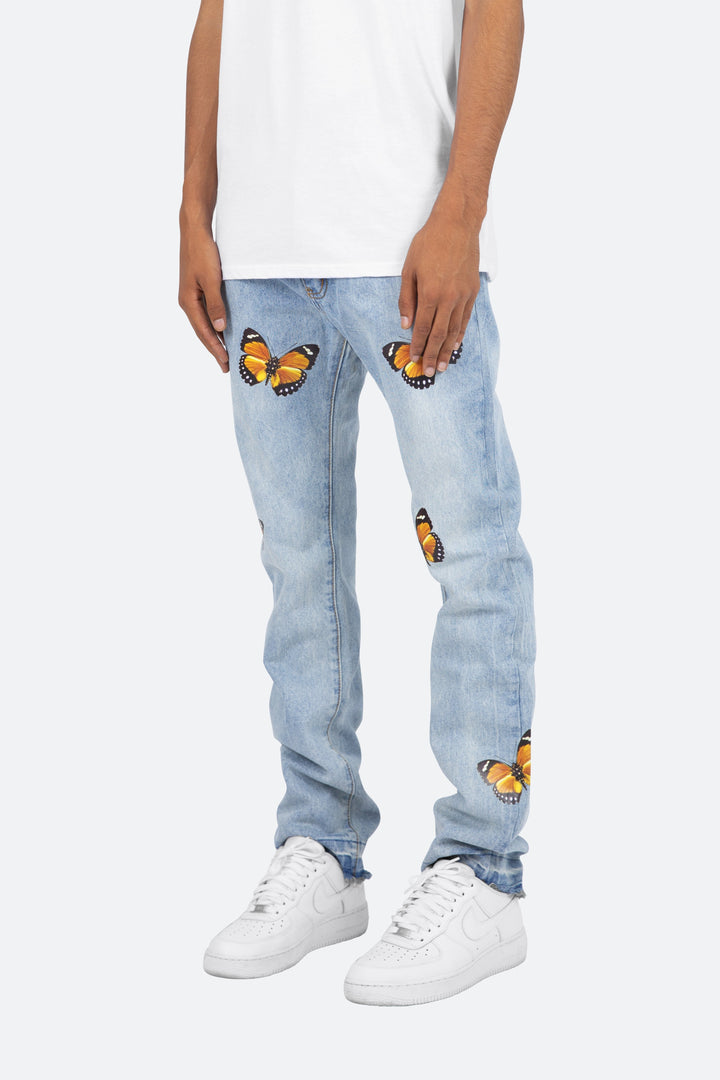Mnml D223 Butterfly Straight Denim - Blue 5 Mnml D223 Butterfly Straight Denim - Blue