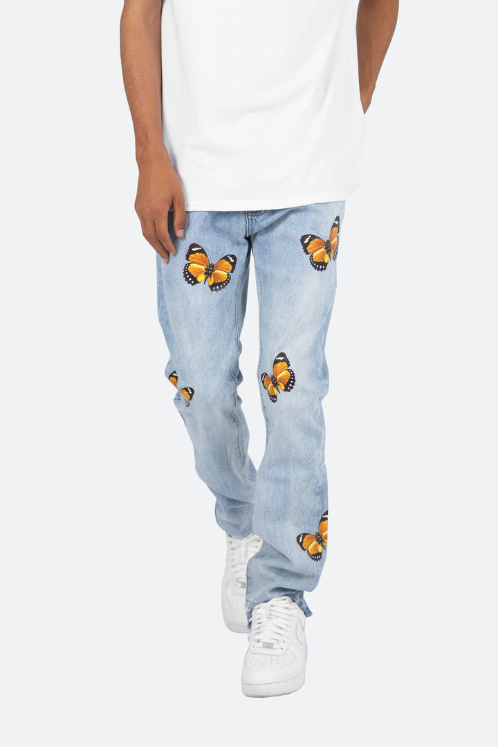 Mnml D223 Butterfly Straight Denim - Blue 7 Mnml D223 Butterfly Straight Denim - Blue