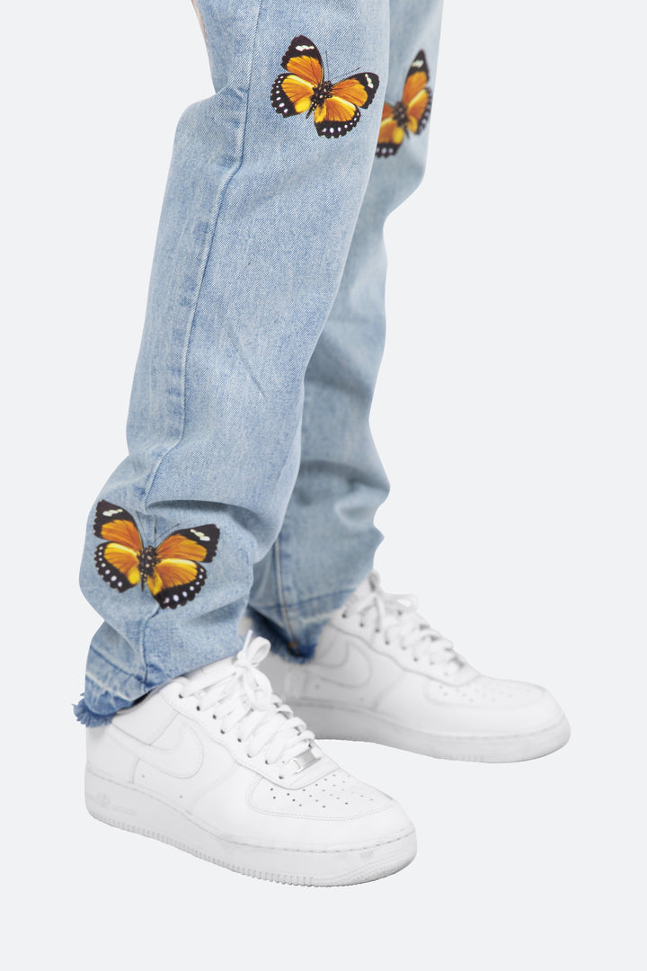 Mnml D223 Butterfly Straight Denim - Blue 8 Mnml D223 Butterfly Straight Denim - Blue