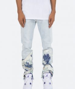 Mnml D233 Wave Straight Denim - Light Blue