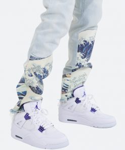 Mnml D233 Wave Straight Denim - Light Blue