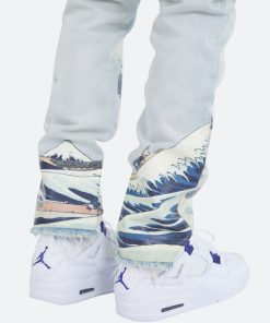 Mnml D233 Wave Straight Denim - Light Blue