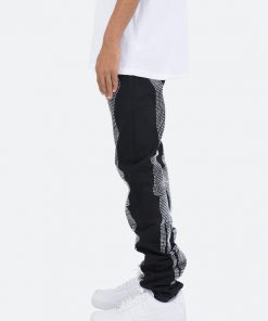 Mnml D249 Skeleton Straight Denim - Black/White