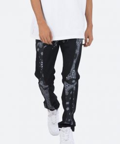Mnml D261 Skeleton Straight Denim - Black/Black