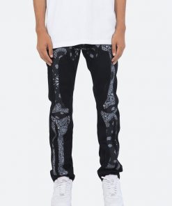Mnml D261 Skeleton Straight Denim - Black/Black