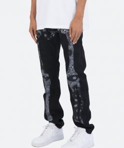 Mnml D261 Skeleton Straight Denim - Black/Black