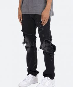 Mnml D264 Layered Straight Denim - Black/Black 10 Mnml D264 Layered Straight Denim - Black/Black