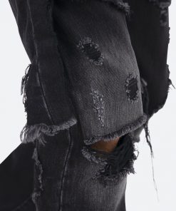 Mnml D264 Layered Straight Denim - Black/Black 15 Mnml D264 Layered Straight Denim - Black/Black