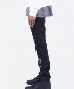 Mnml D267 Split V3 Straight Denim - Blue/Black 12 Mnml D267 Split V3 Straight Denim - Blue/Black