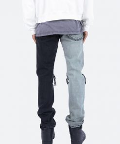 Mnml D267 Split V3 Straight Denim - Blue/Black 13 Mnml D267 Split V3 Straight Denim - Blue/Black