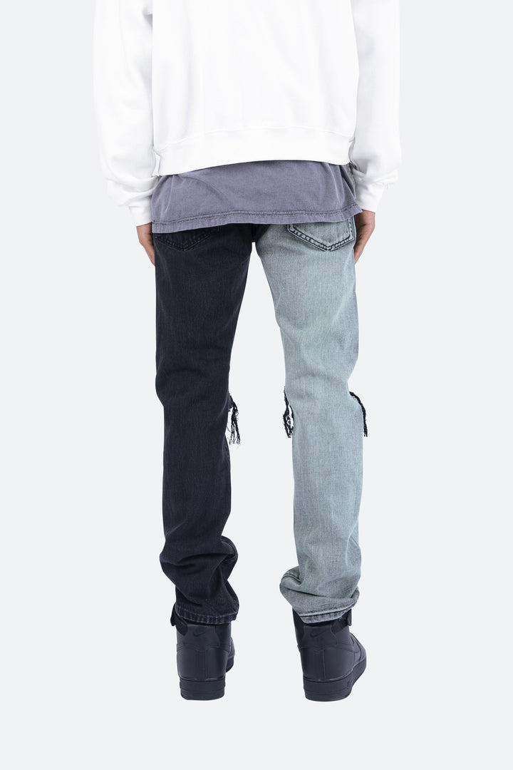 Mnml D267 Split V3 Straight Denim - Blue/Black 5 Mnml D267 Split V3 Straight Denim - Blue/Black