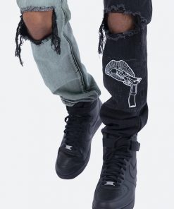 Mnml D267 Split V3 Straight Denim - Blue/Black 15 Mnml D267 Split V3 Straight Denim - Blue/Black