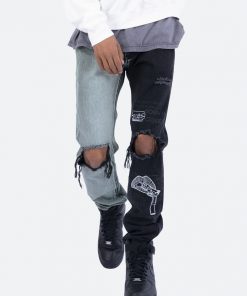 Mnml D267 Split V3 Straight Denim - Blue/Black 16 Mnml D267 Split V3 Straight Denim - Blue/Black