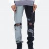 Mnml D267 Split V3 Straight Denim - Blue/Black