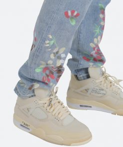 Mnml D27 Floral Straight Denim - Blue 17 Mnml D27 Floral Straight Denim - Blue