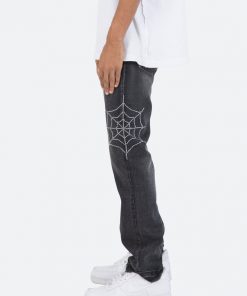 Mnml D278 Spider Straight Denim - Black