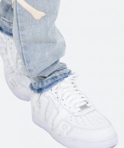 Mnml D279 Skeleton Straight Denim - Blue/White