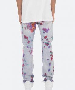Mnml D281 Floral Straight Denim - Blue 12 Mnml D281 Floral Straight Denim - Blue