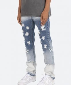 Mnml D293 Straight Denim - Blue/Yellow