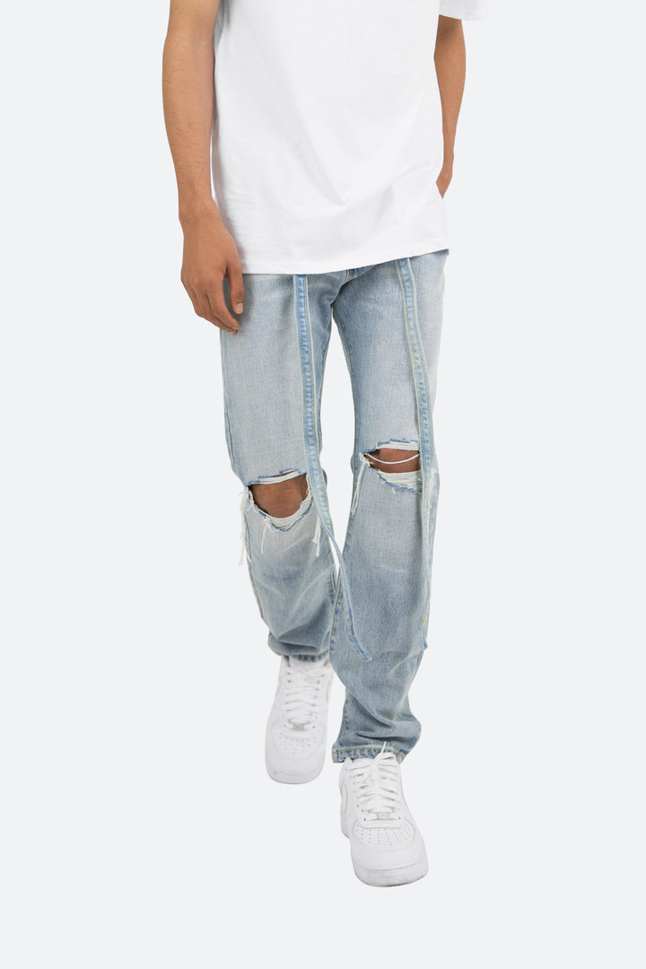 Mnml D3 Straight Denim - Light Blue 6 Mnml D3 Straight Denim - Light Blue