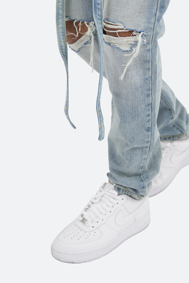 Mnml D3 Straight Denim - Light Blue 7 Mnml D3 Straight Denim - Light Blue