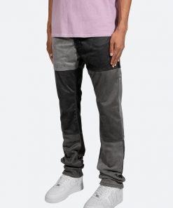 Mnml D354 Patchwork Straight Denim - Black 12 Mnml D354 Patchwork Straight Denim - Black