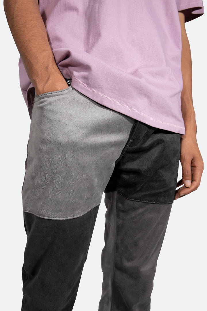 Mnml D354 Patchwork Straight Denim - Black 7 Mnml D354 Patchwork Straight Denim - Black