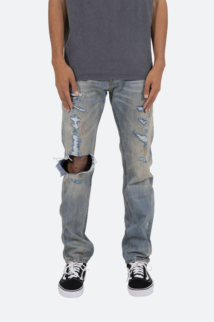 Mnml D401 Straight Denim - Blue 2 Mnml D401 Straight Denim - Blue