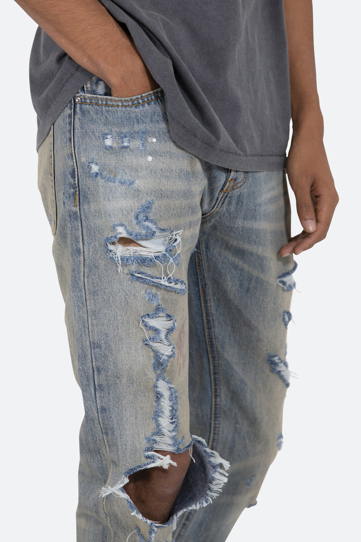 Mnml D401 Straight Denim - Blue 7 Mnml D401 Straight Denim - Blue