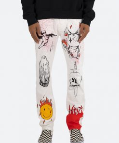 Mnml D402 Handy Work Straight Denim - White