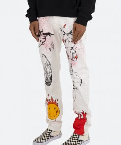 Mnml D402 Handy Work Straight Denim - White