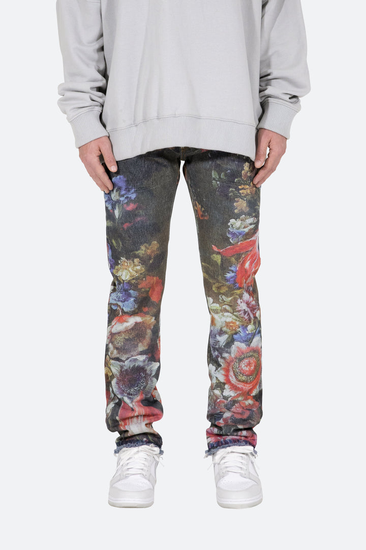 Mnml D406 Wreath Straight Denim - Multi 2 Mnml D406 Wreath Straight Denim - Multi