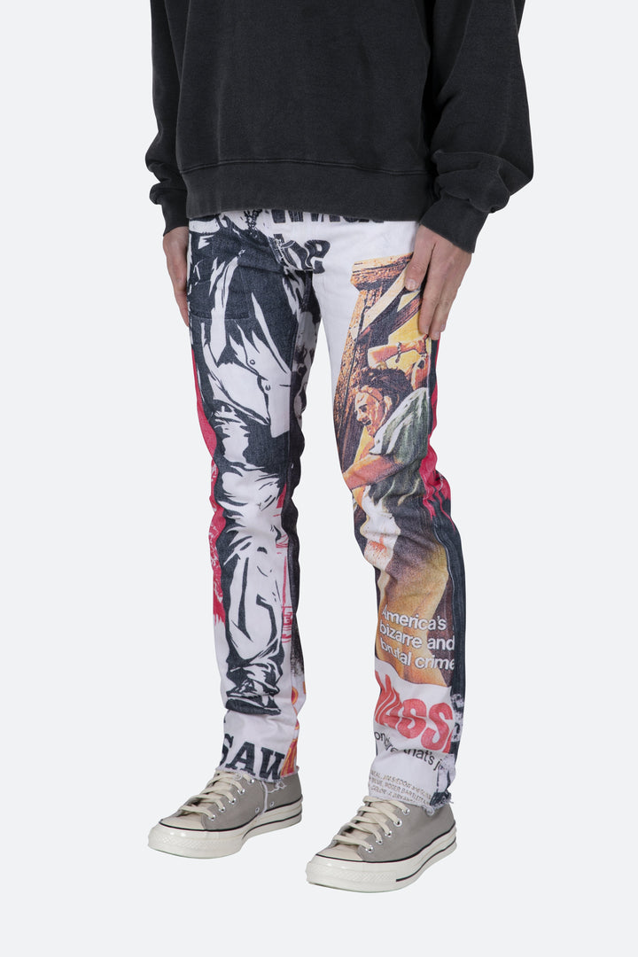 Mnml D421 Poster Straight Denim - Multi 3 Mnml D421 Poster Straight Denim - Multi