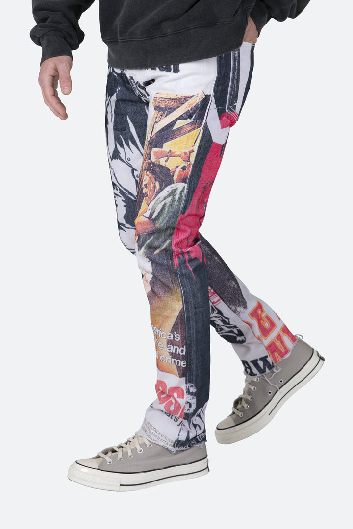 Mnml D421 Poster Straight Denim - Multi 6 Mnml D421 Poster Straight Denim - Multi