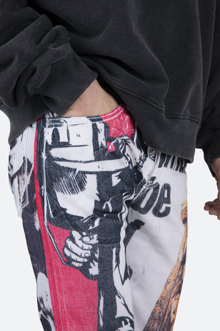 Mnml D421 Poster Straight Denim - Multi 9 Mnml D421 Poster Straight Denim - Multi