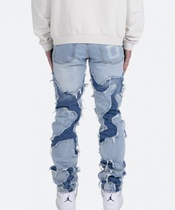 Mnml D423 Cracked Straight Denim - Blue 13 Mnml D423 Cracked Straight Denim - Blue