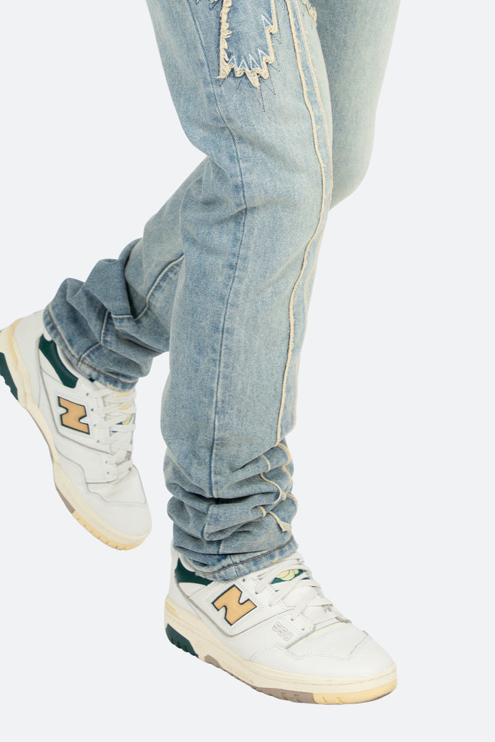 Mnml D430 Palm Straight Denim - Blue 8 Mnml D430 Palm Straight Denim - Blue