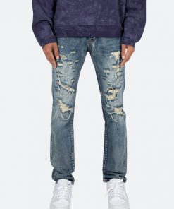 Mnml D436 Chain Straight Denim - Blue
