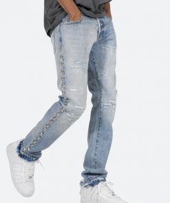 Mnml D442 Stud Straight Denim - Blue
